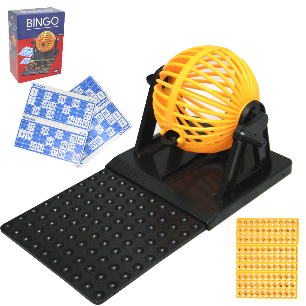 BINGO DE PLASTICO COM 12 CARTELAS + 90 NUMEROS