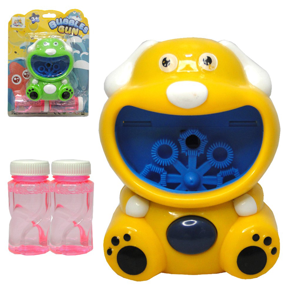 LANCA BOLHA DE SABAO BUBBLE GUN CACHORRO FELIZ A PILHA