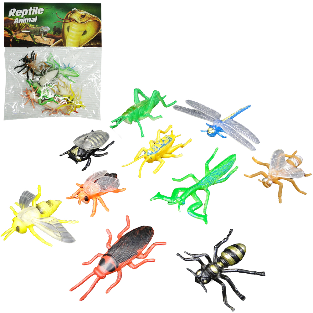 KIT ANIMAL SELVAGEM REPTEIS DE PVC CARTOON REPTILE 10 PECAS