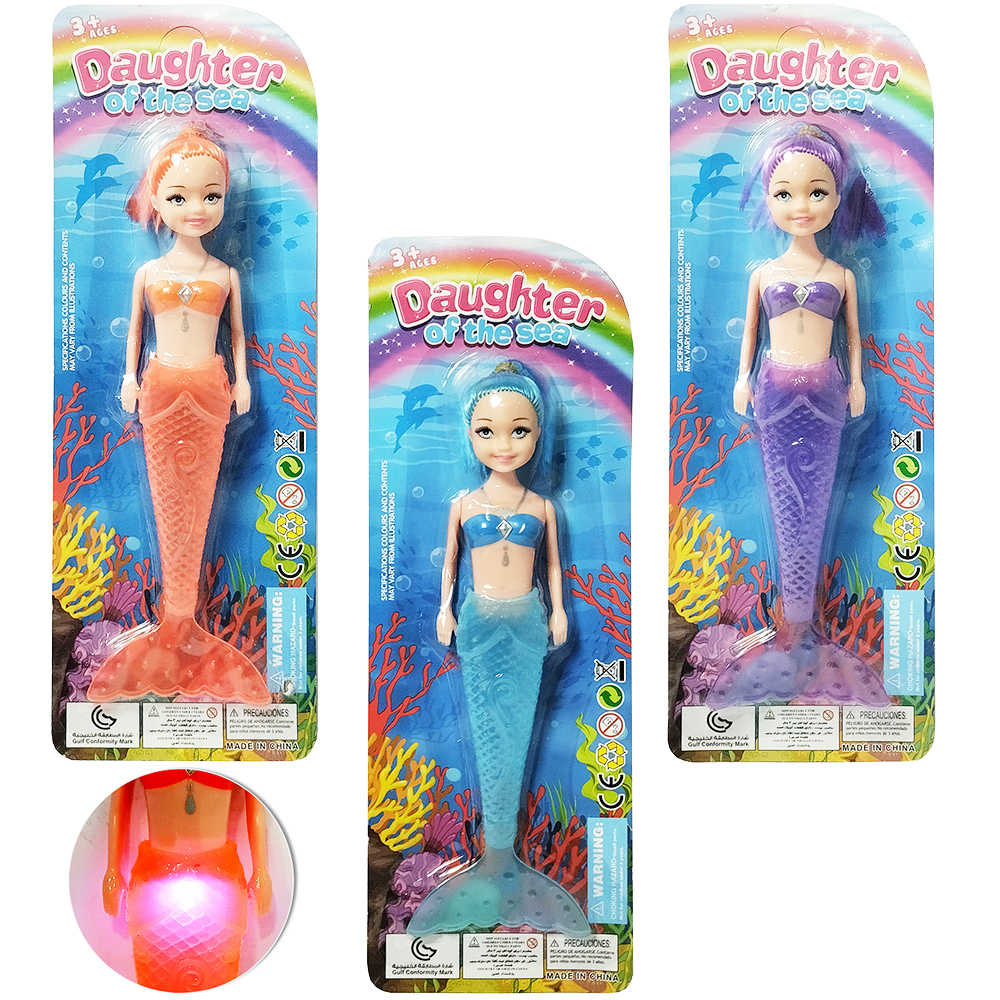 BONECA SEREIA DAUGHTER OF THE SEA COM LUZ A BATERIA