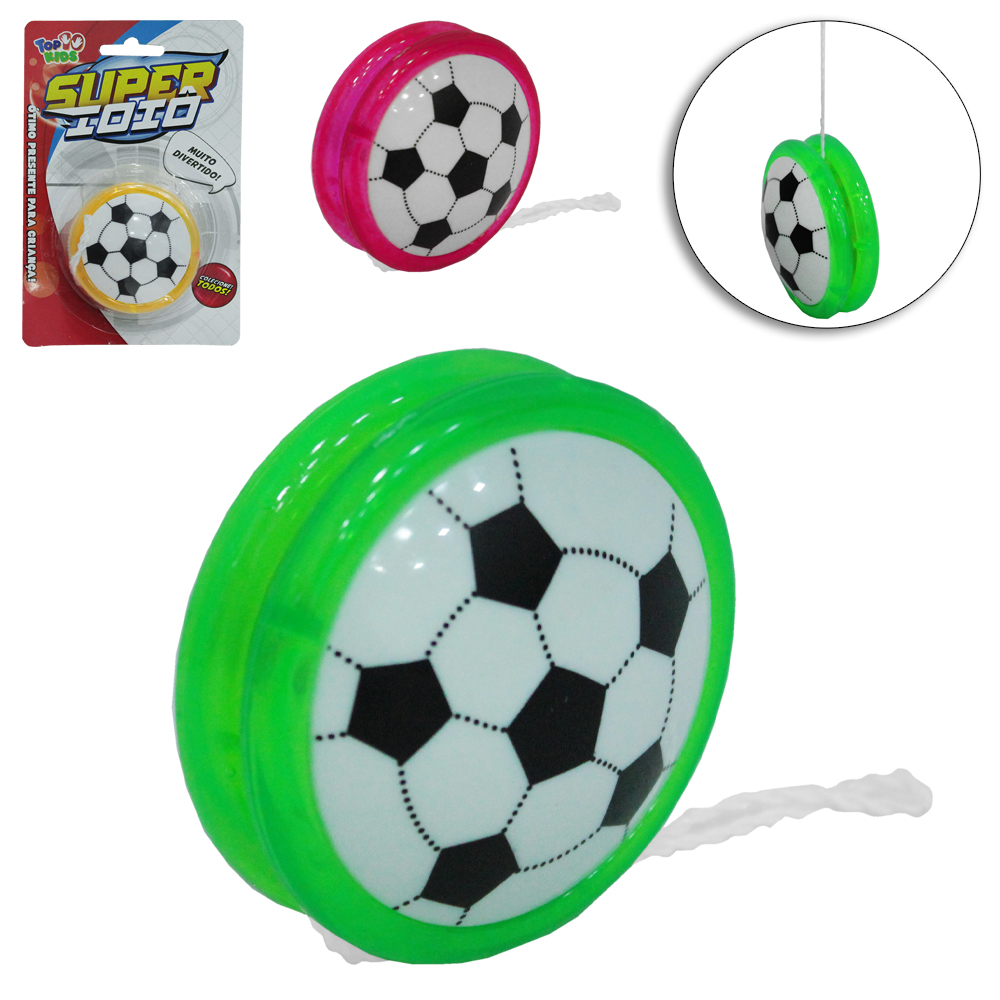 IOIO (YOYO) COM LUZ DE PLASTICO SUPER IOIO A BATERIA TOP KIDS