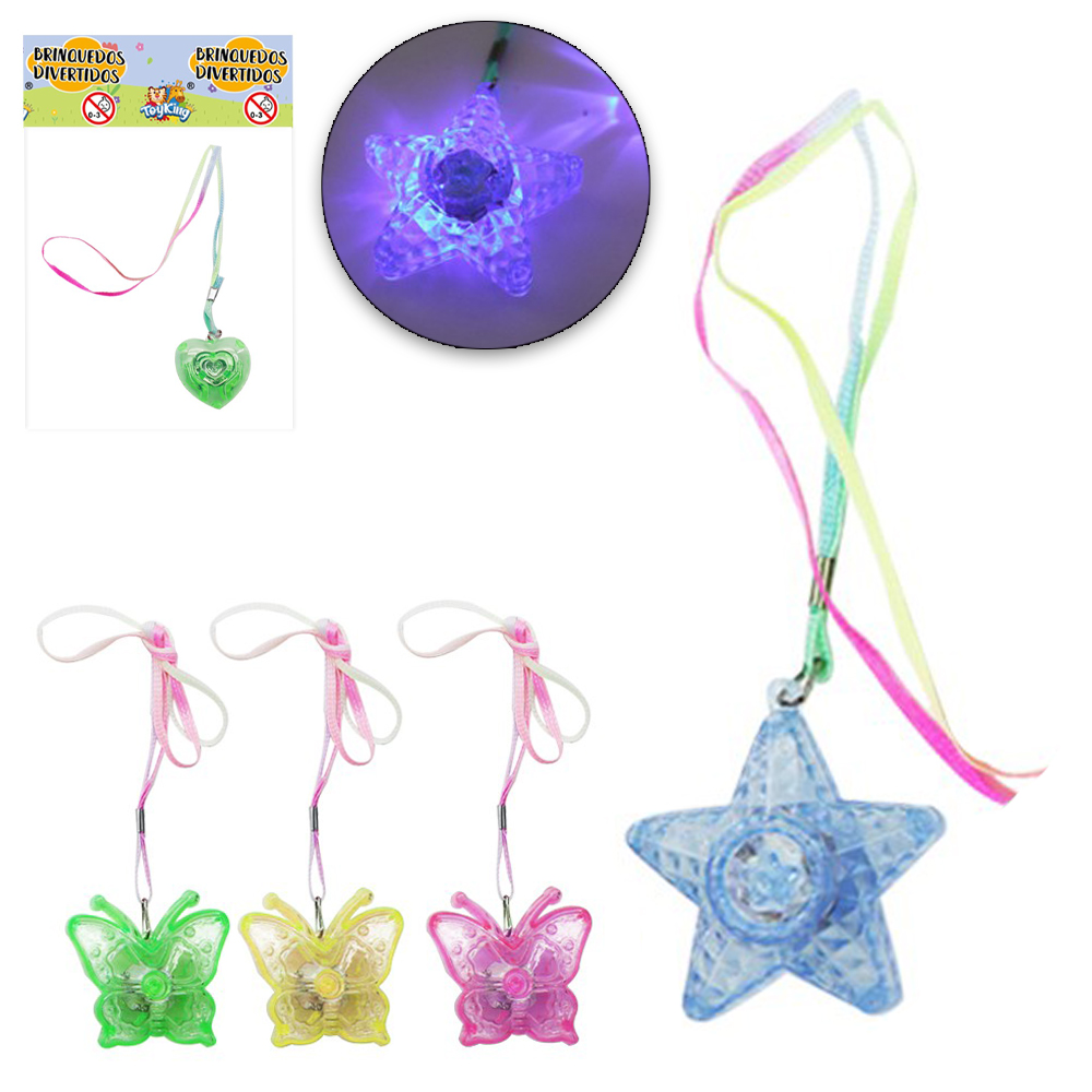 ESTRELA COM CORDAO + LUZ A BATERIA