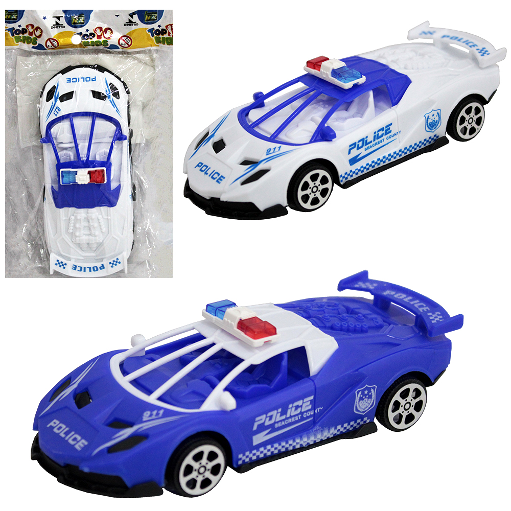 CARRO A FRICCAO PULL BACK POLICIA 15X6,5X4CM
