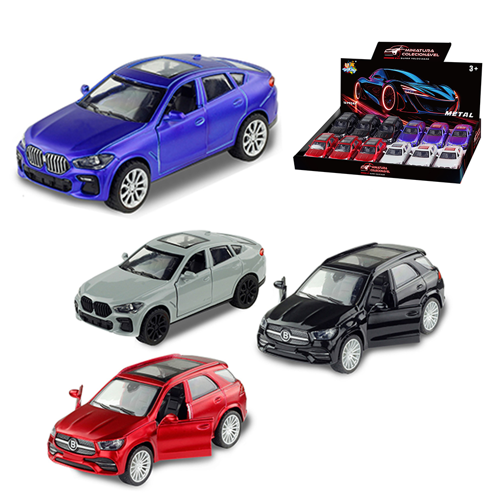 CARRO DE METAL A FRICCAO PULL BACK MINIATURA COLECIONAVEL DP PLAY 