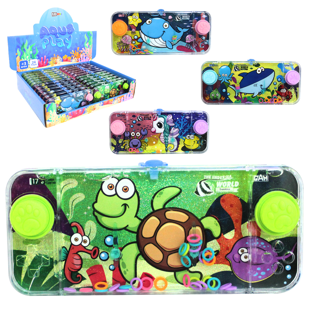 AQUAPLAY JOGO DE ARGOLA BICHINHOS 15,5X7CM DP PLAY MB TOYS