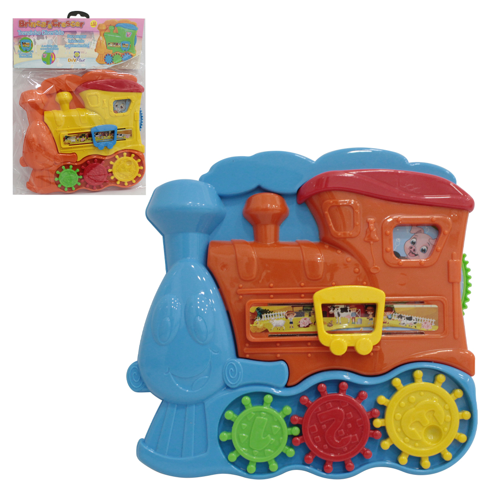 TREM / TRENZINHO DIVERTIDO BRINCAR & CRESCER 21X20CM