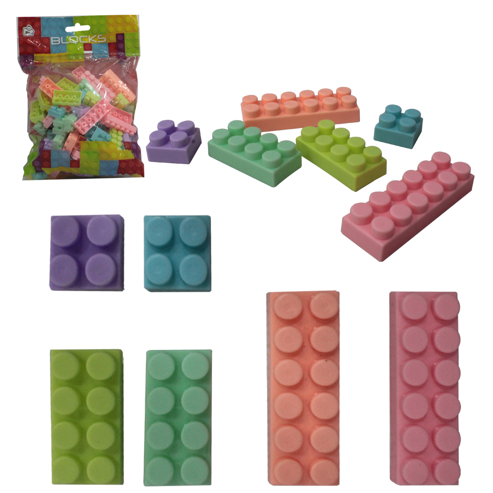 BLOCOS DE MONTAR BLOCKS COM 100 PECAS