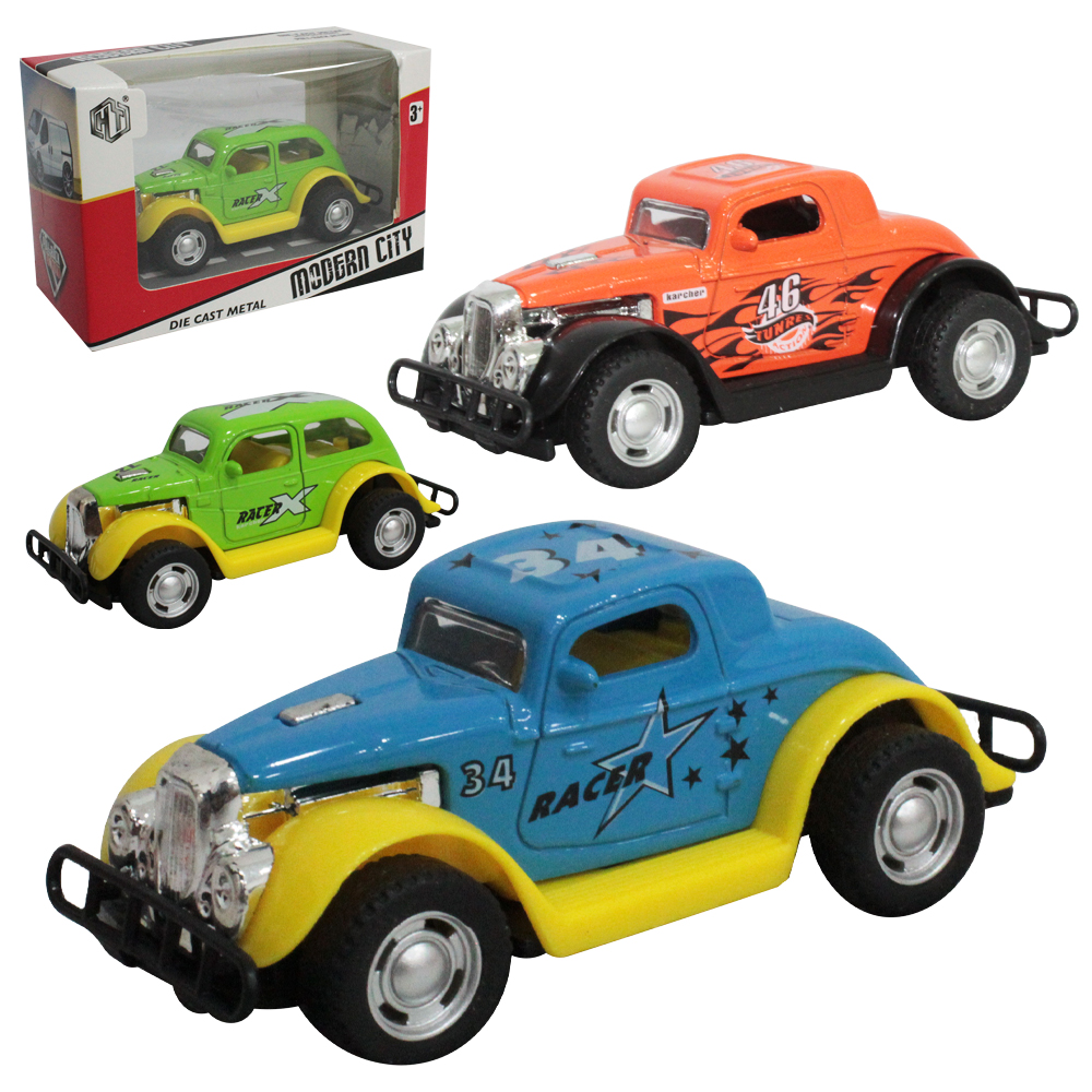 CARRO DE METAL A FRICCAO PULL BACK MODERN CITY