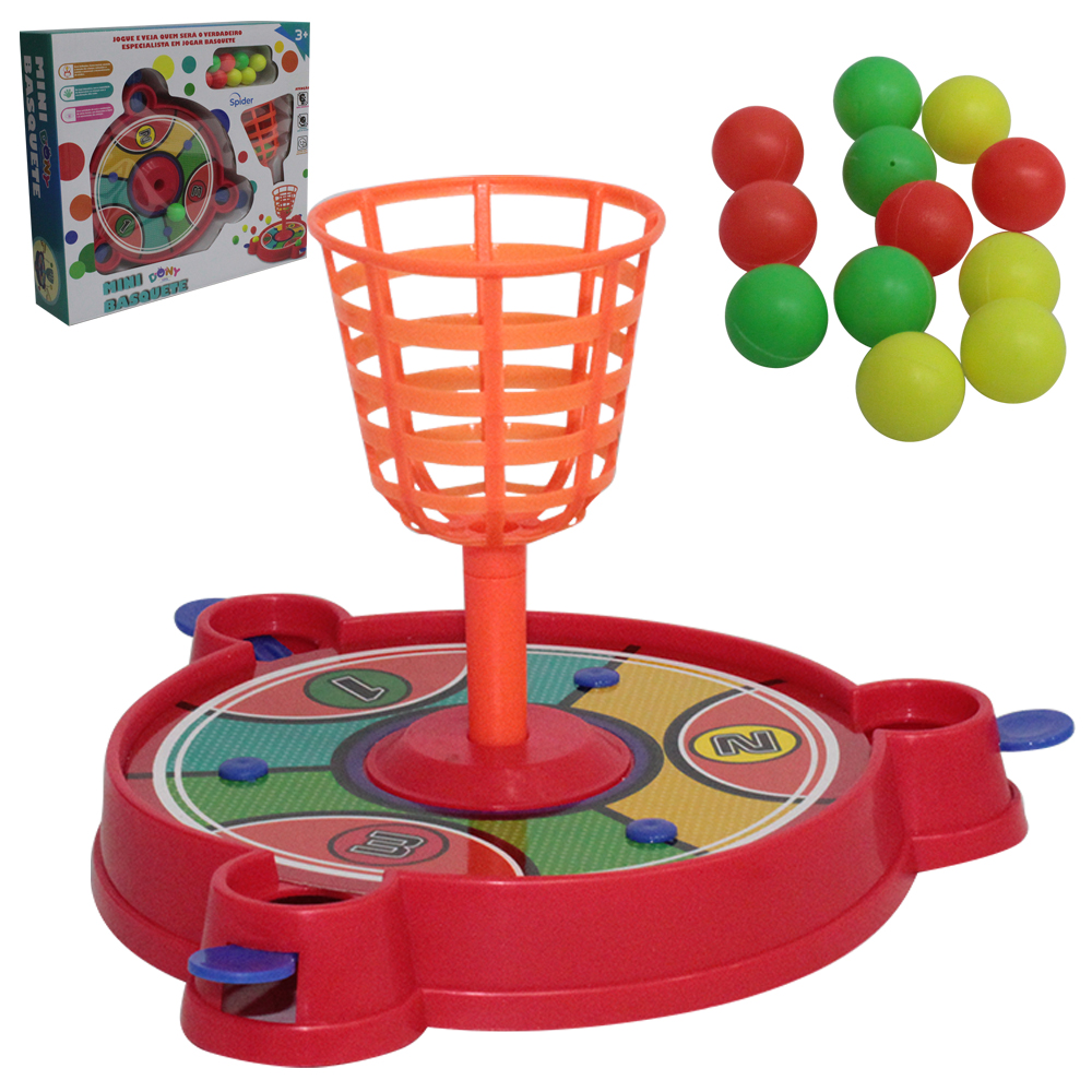 MINI BASQUETE COM LANCADOR 14 PECAS