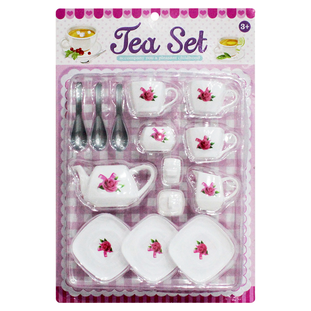 KIT COZINHA INFANTIL CHAZINHO COM BULE + ACESSORIOS TEA SET 14 PECAS