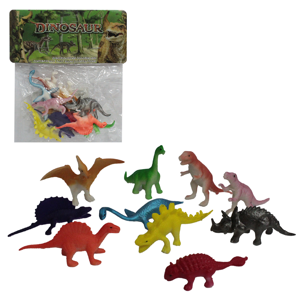 KIT ANIMAL DINOSSAURO DE PVC DINOSAUR COM 10 PECAS