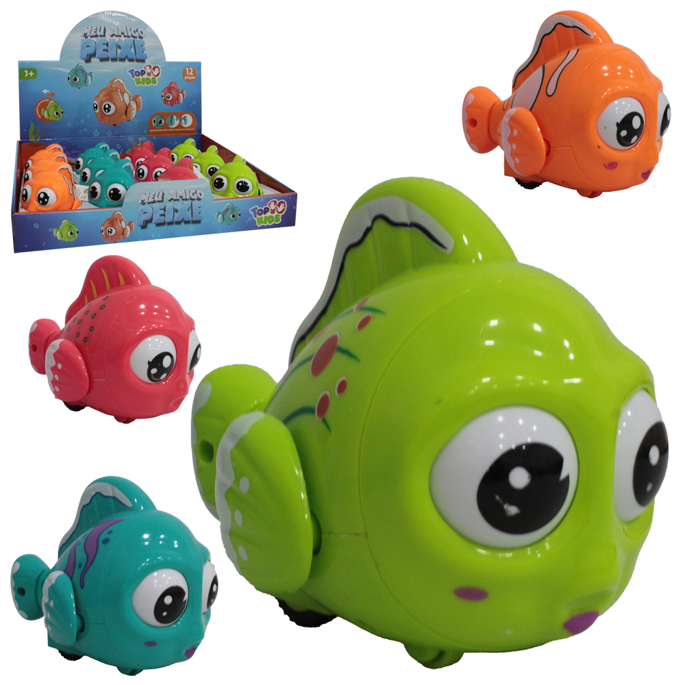 PEIXE A FRICCAO TOP KIDS 10X8X7,5CM DP PLAY