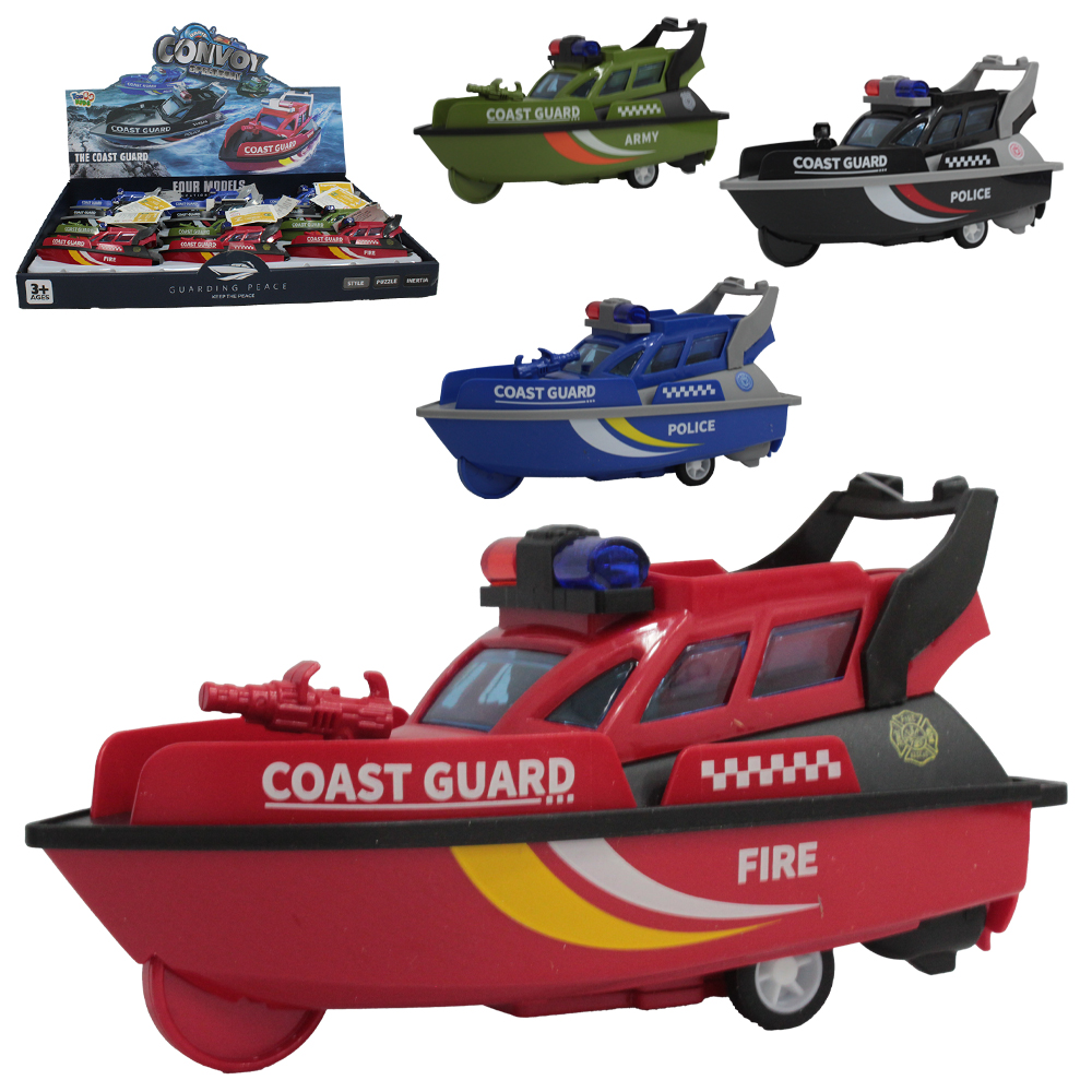 BARCO A GUARDA COSTEIRA A FRICCAO TOP KIDS 14X7,5X6CM DP PLAY