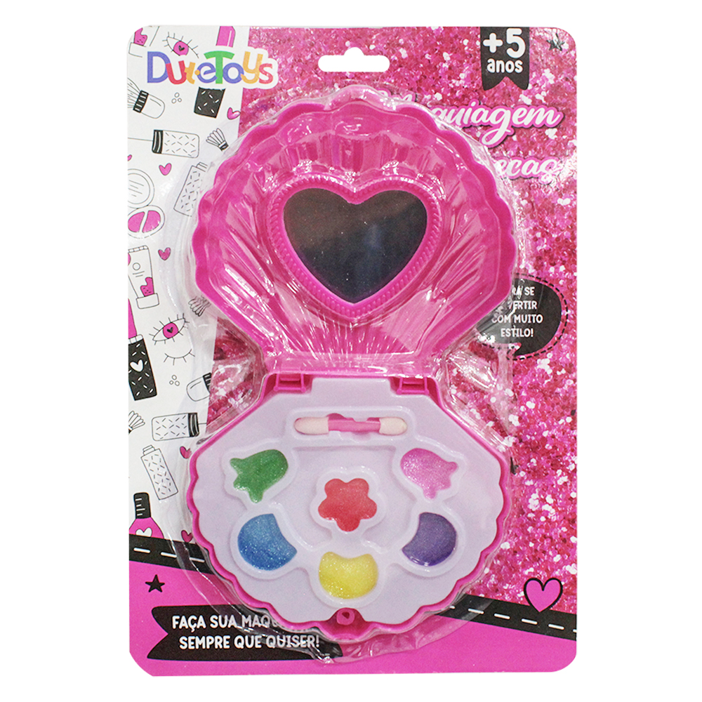 ESTOJO DE MAQUIAGEM COM SOMBRA + PINCEL PARA BONECA CONCHA