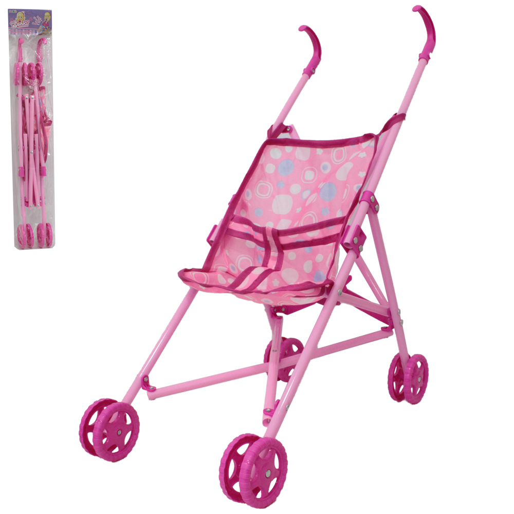 CARRINHO DE PLASTICO PARA BONECA DOBRAVEL SONIA 49X47X24CM