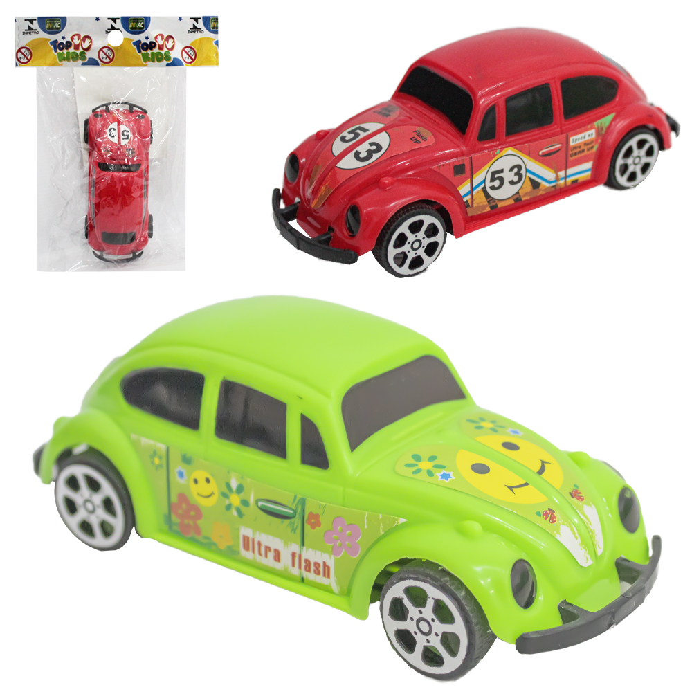 CARRO FUSCA TOP KIDS RODA LIVRE 12,5X5X4CM