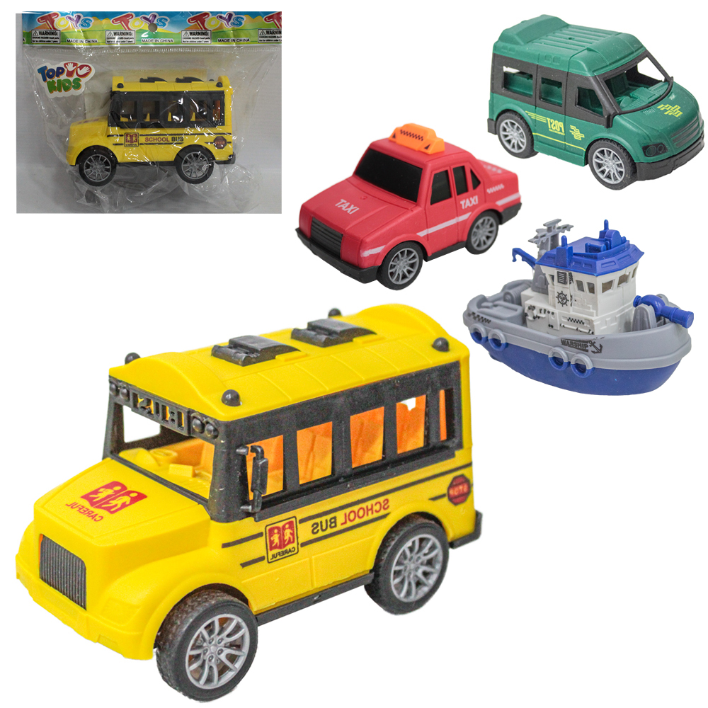 BARCO / CARRO A FRICCAO PULL BACK TOP KIDS