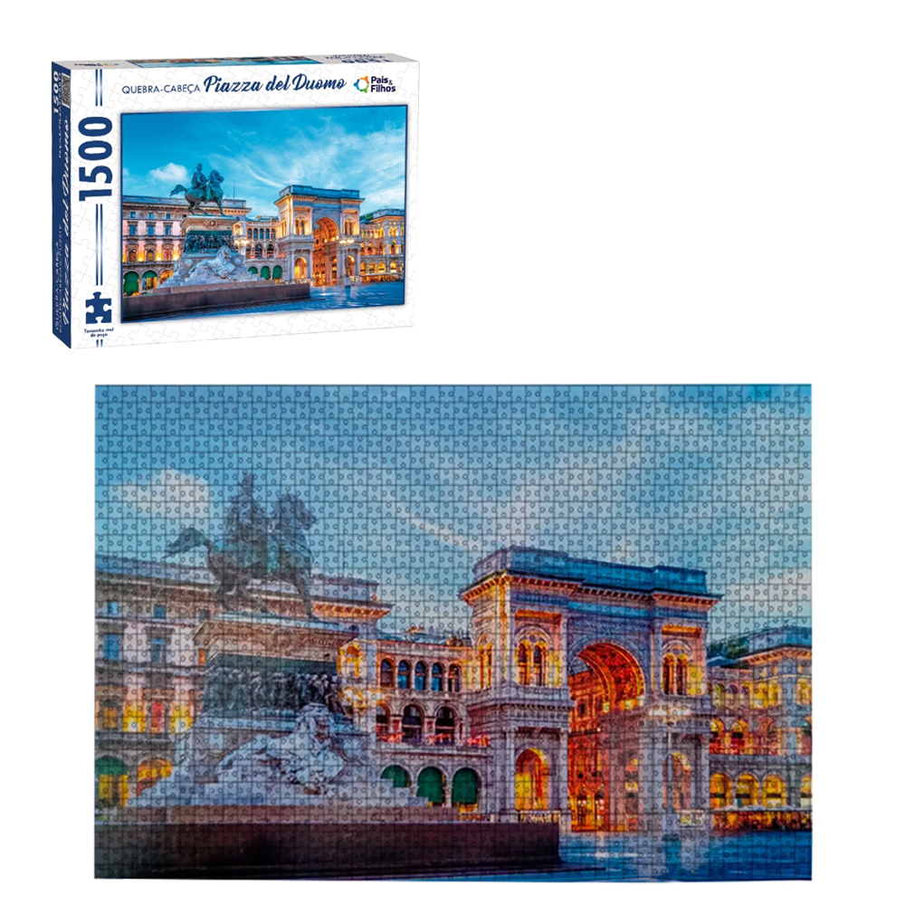 QUEBRA CABECA PIAZZA DEL DUOMO COM 1500 PECAS 84X60CM
