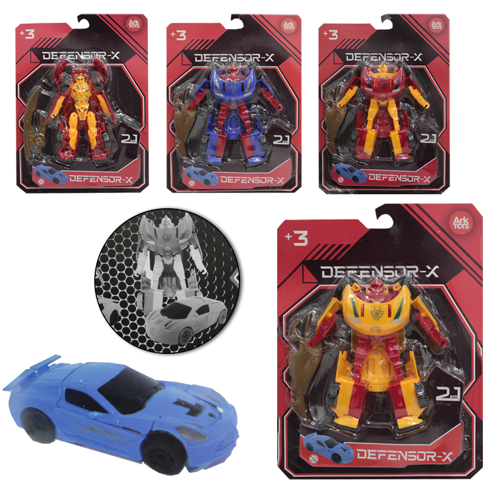 ROBO TRANSFORME CARRO DEFENSOR-X COM ACESSORIO