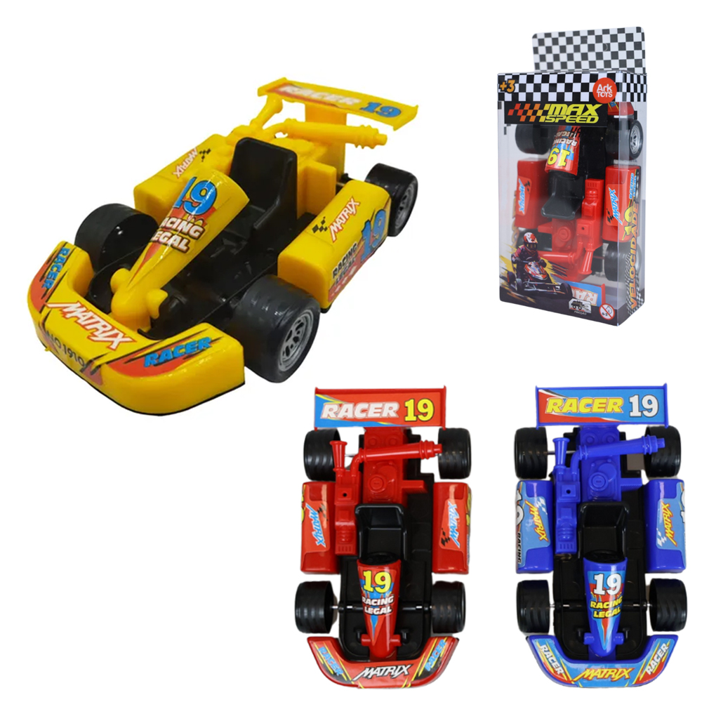 CARRO KART MAX SPEED HART RODA LIVRE 14X8,5X4,5CM