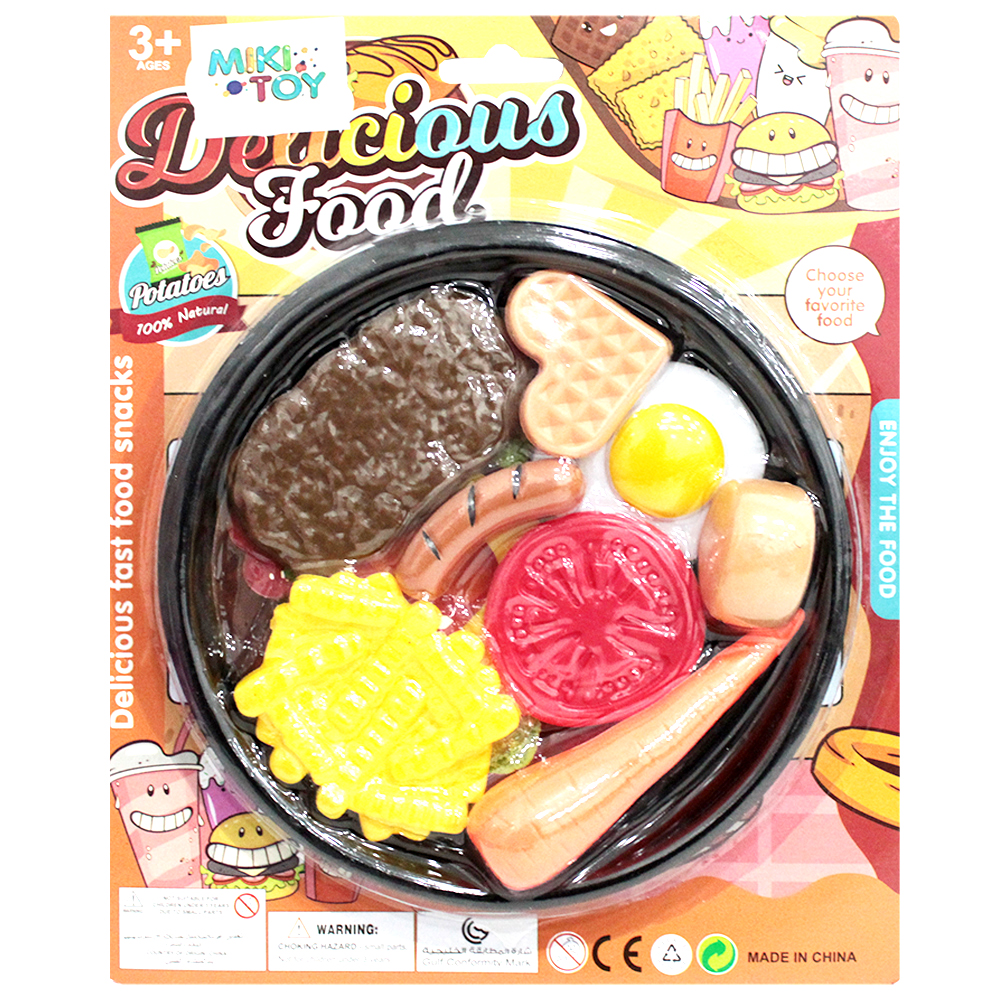 KIT COZINHA INFANTIL COM BANDEJA + CENOURA E ACESSORIOS DELICIOUS FOOD 9 PECAS