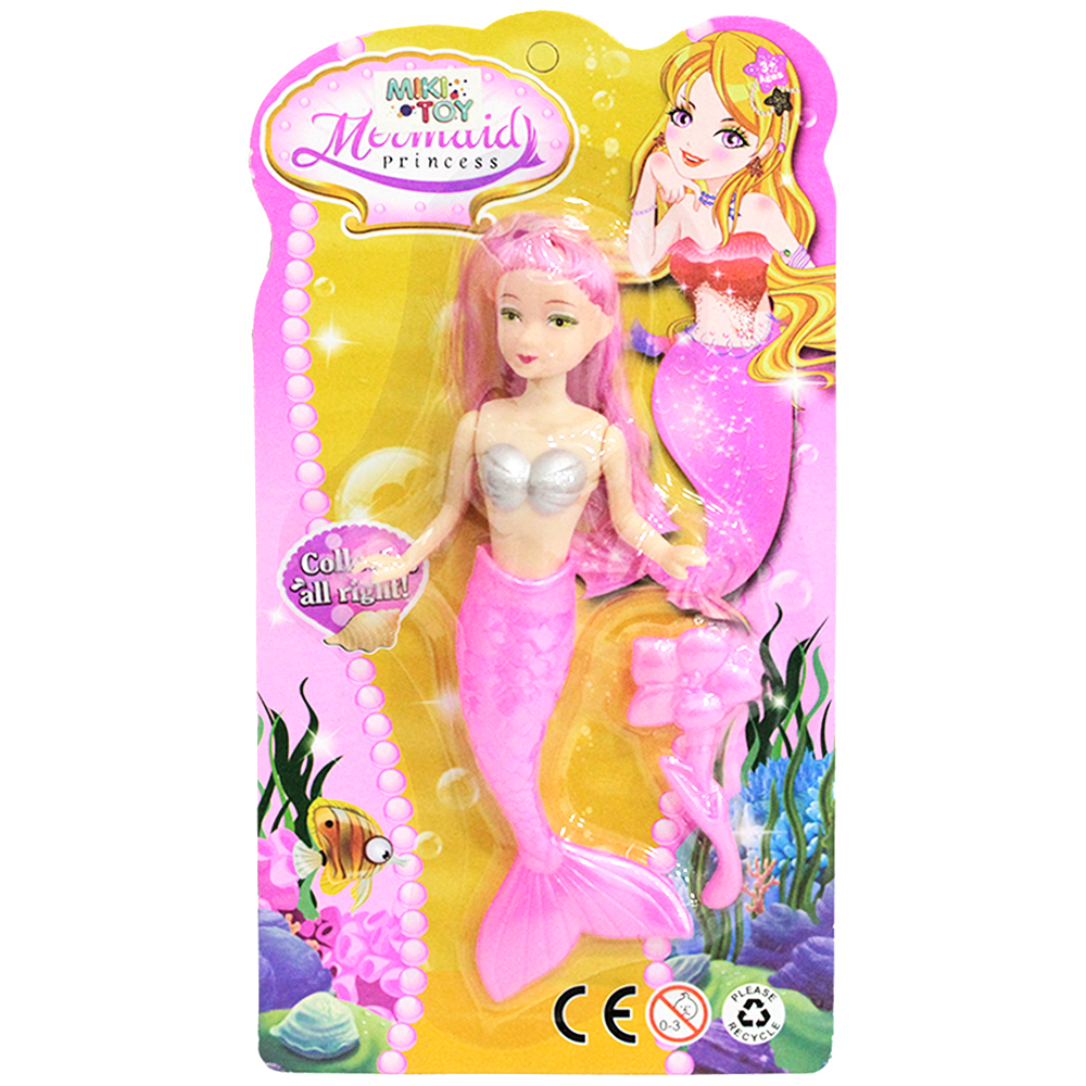 BONECA SEREIA MERMAID PRINCESS COM ESCOVA