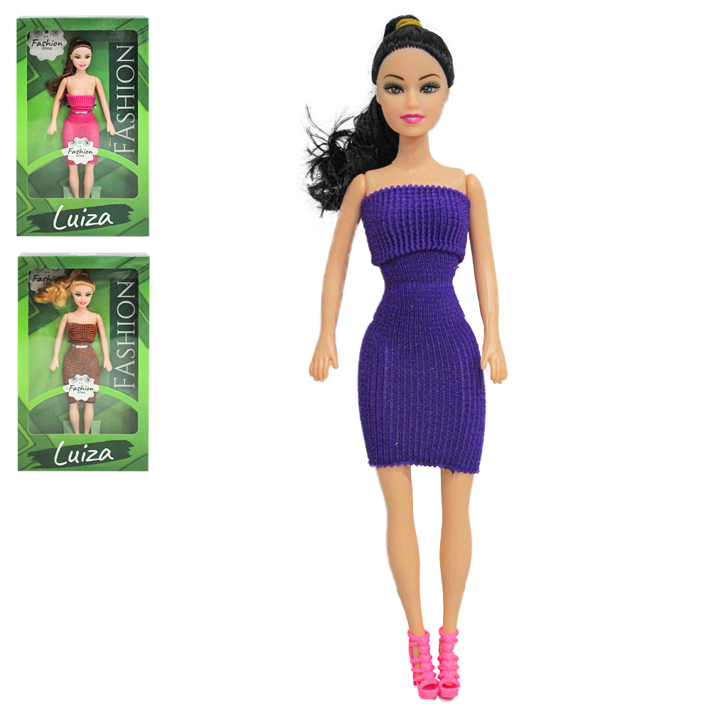BONECA LUIZA COM VESTIDO