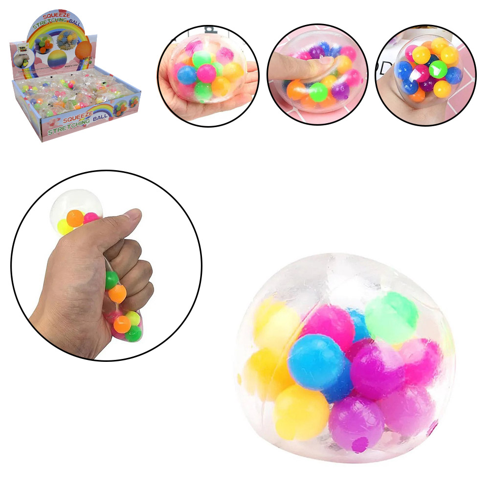 BOLA BOLINHAS SPREM BALL SQUISHY COLORS 5CM DE Ø