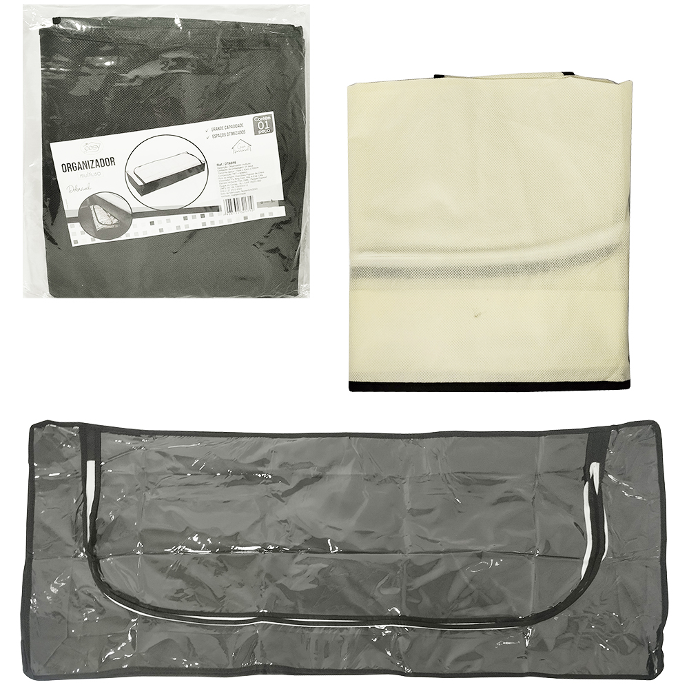 ORGANIZADOR DE PVC / TNT DOBRAVEL MULTIUSO LISO 100X43X15CM