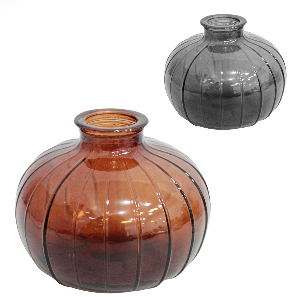 VASO DE VIDRO REDONDO 9X10CM DE Ø