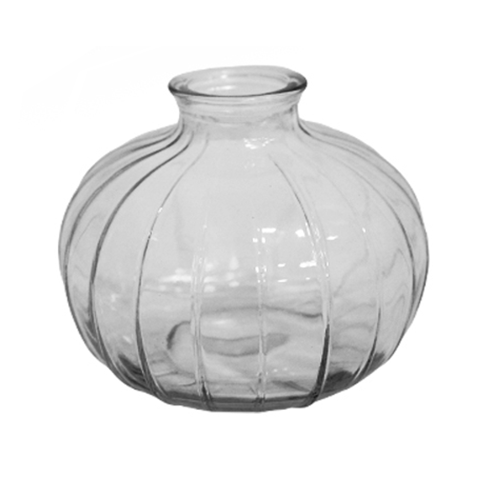 VASO DE VIDRO REDONDO 9X10CM DE Ø