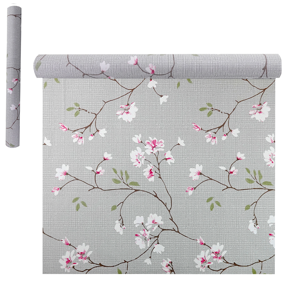 PAPEL DE PAREDE ROLO AUTOADESIVO FLORES 45CMX5M