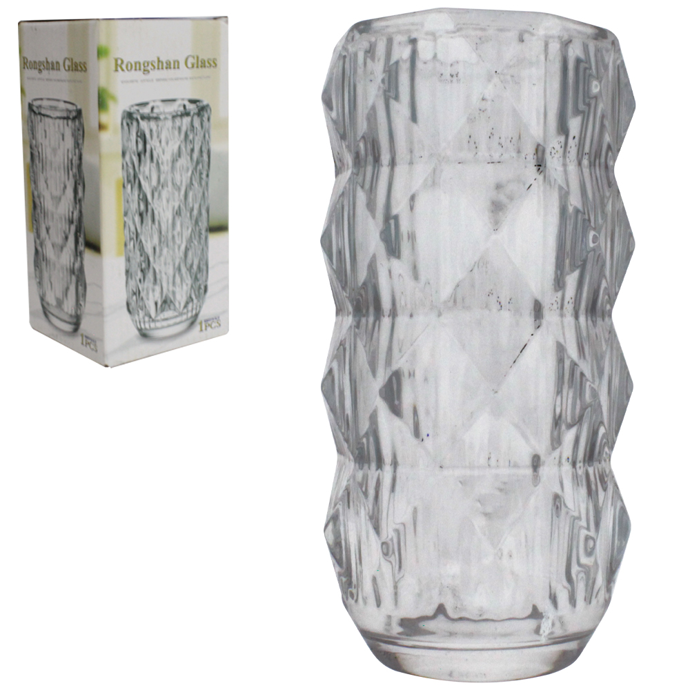 VASO DE VIDRO 15X6,5CM DE Ø