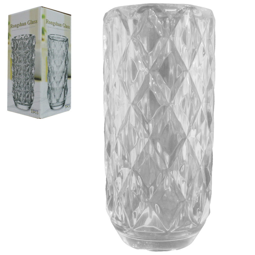 VASO DE VIDRO 15X6,5CM DE Ø