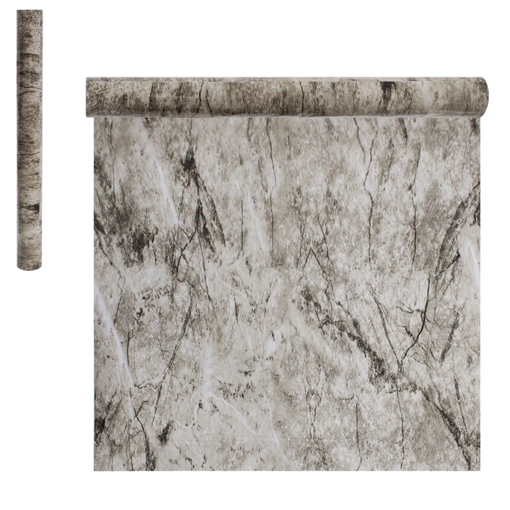 PAPEL DE PAREDE ROLO AUTOADESIVO MARMORIZADO MARROM 45CMX5M