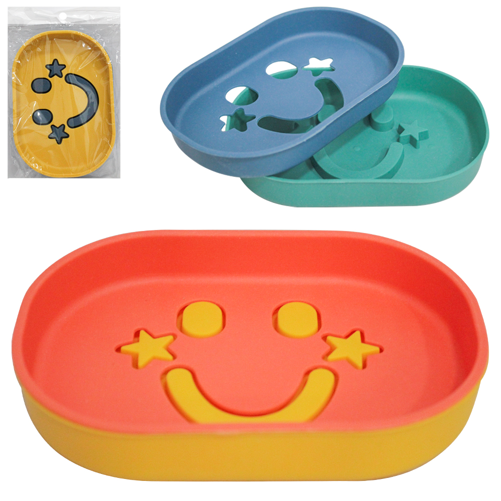 SABONETEIRA DE PIA DE PLASTICO OVAL 13,5X9X2,5CM