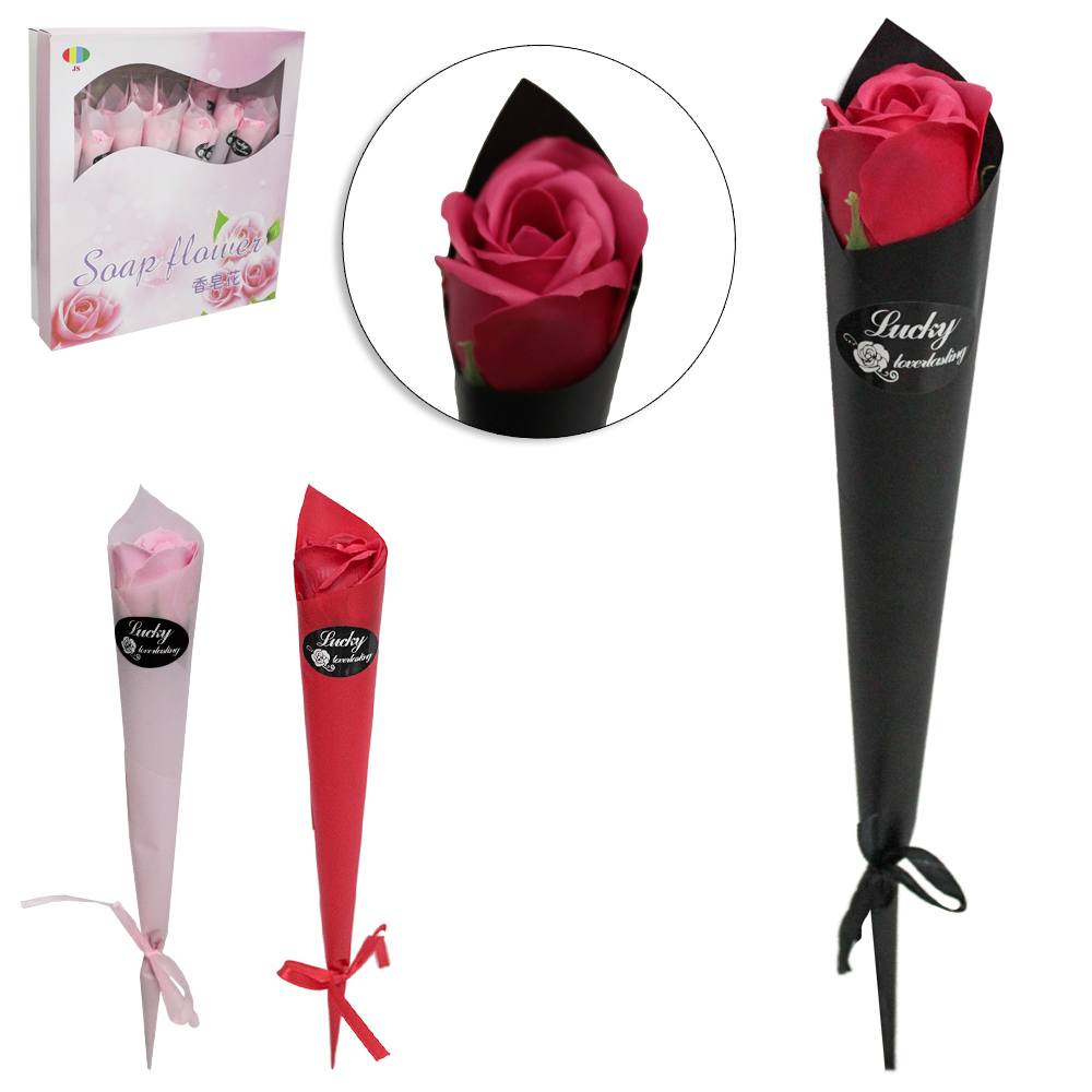 FLOR ARTIFICIAL / BOTAO DE ROSA 32CM DP PLAY