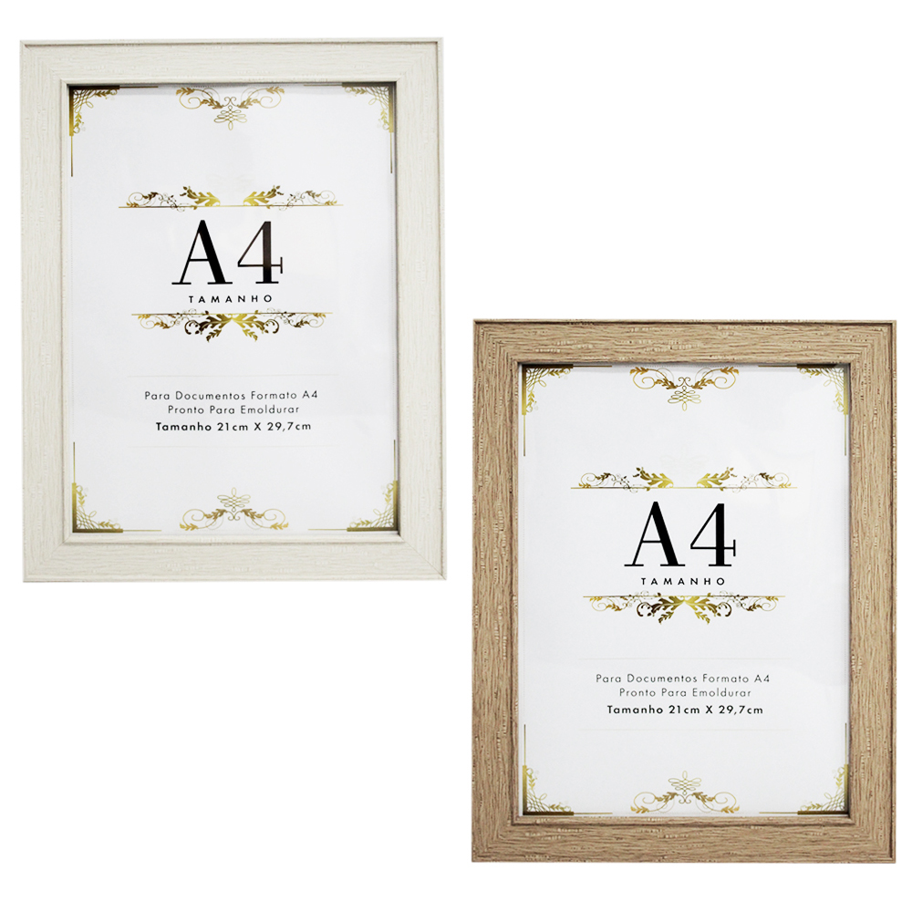 QUADRO PARA DIPLOMAS / CERTIFICADOS A4 DE PLASTICO TMD 29,7X21CM
