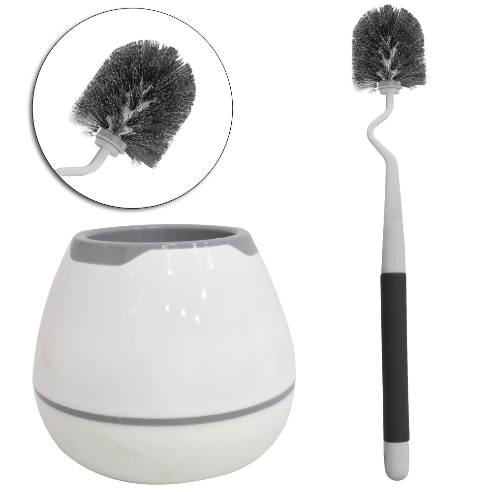ESCOVA SANITARIA COM SUPORTE DE PLASTICO REDONDO INOVA 50,8X14,3CM DE Ø