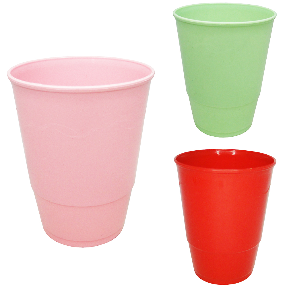 COPO DE PLASTICO COLORS 350ML