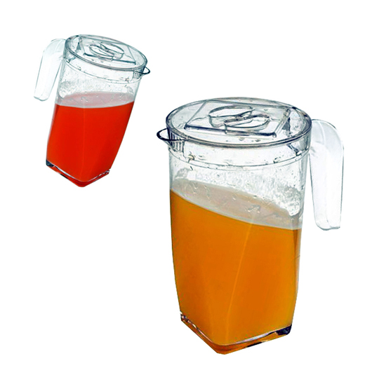 JARRA DE ACRILICO COM TAMPA 1,2L