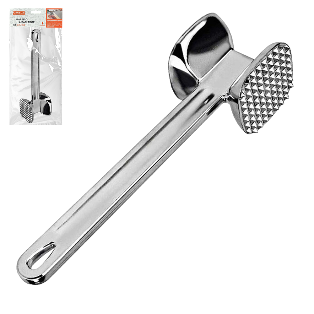AMACIADOR MARTELO DE ALUMINIO INJETADO PARA CARNE HOME 19,55,5X4,5CM TD
