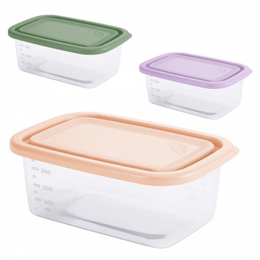 ORGANIZADOR DE PLASTICO RETANGULAR GRADUADO HOME COM TAMPA 460ML