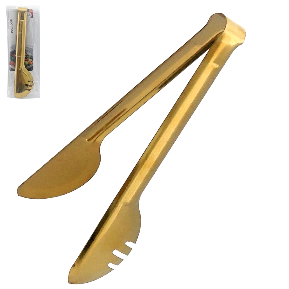PEGADOR DE MASSAS DE INOX DOURADO 23,6X4,7CM 