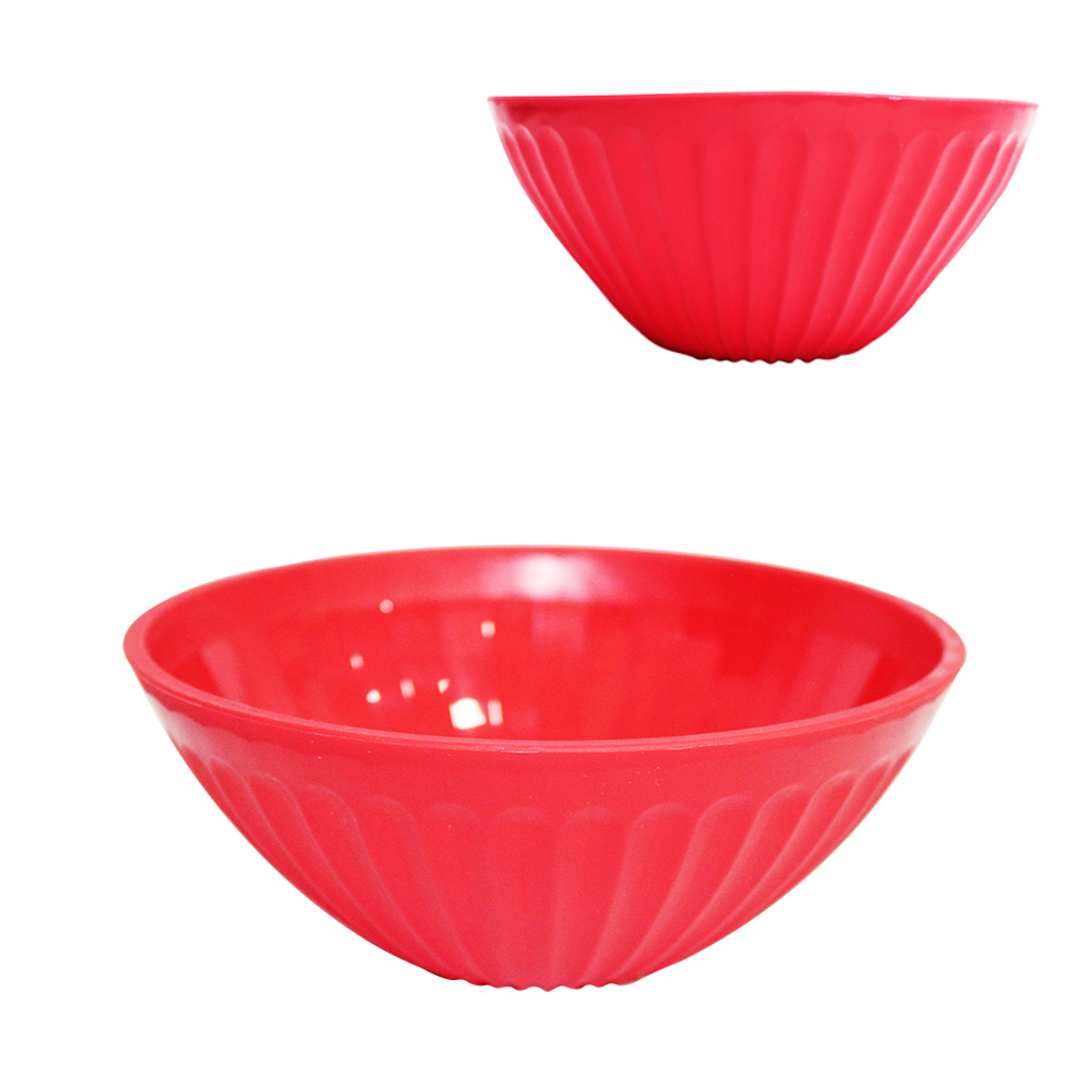 TIGELA CUMBUCA DE PLASTICO REDONDA VERMELHA 400ML 13,5CM DE Ø