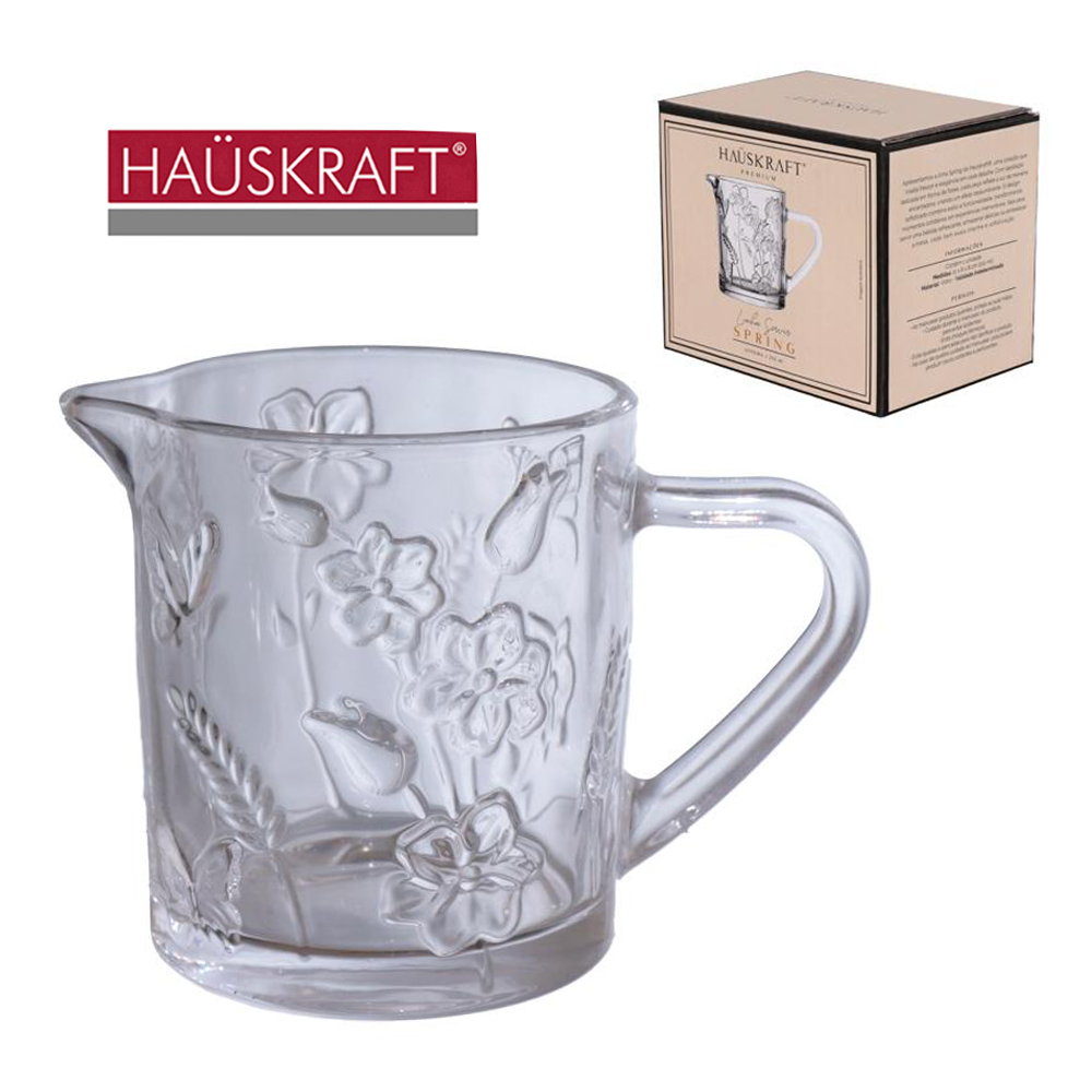 CREMEIRA LEITEIRA DE VIDRO LINHA SERVIR SPRING HAUSKRAFT PREMIUM 210ML