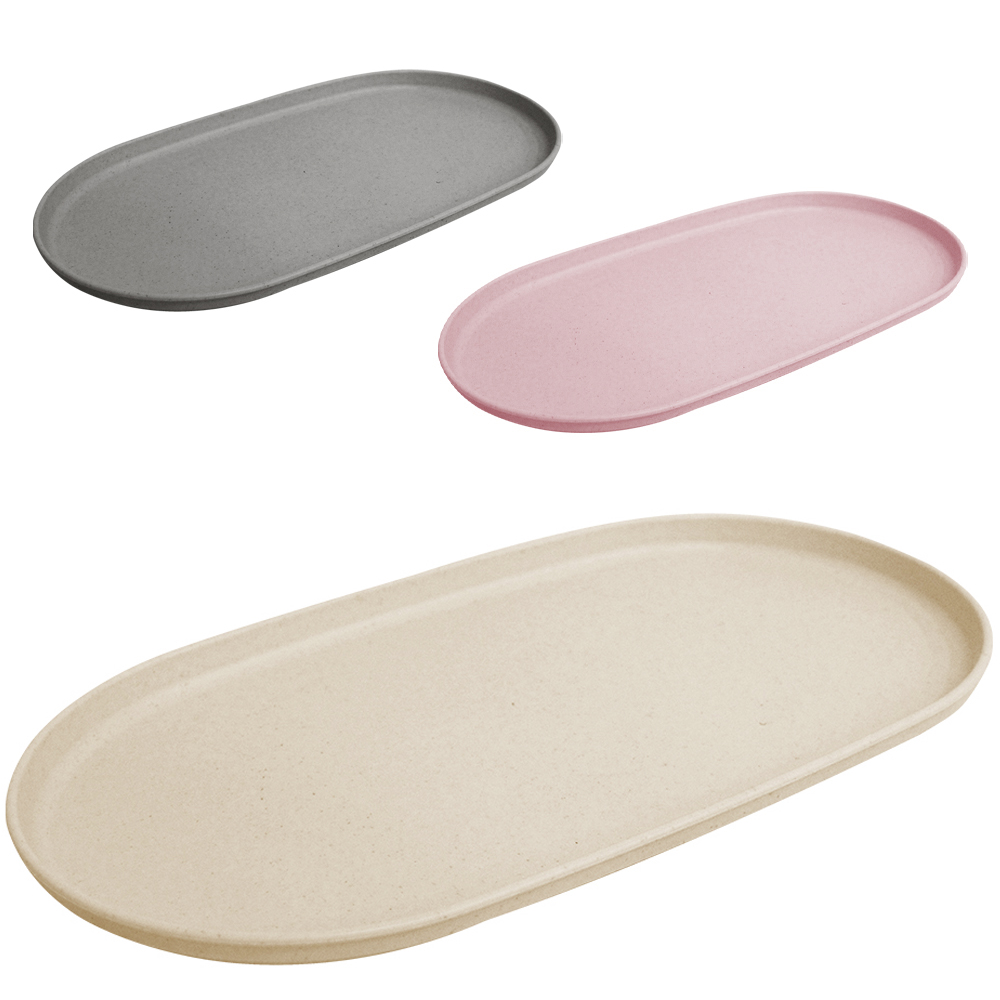 PRATO BANDEJA TRAVESSA DE BAMBU ECOLOGICO OVAL 38X20CM