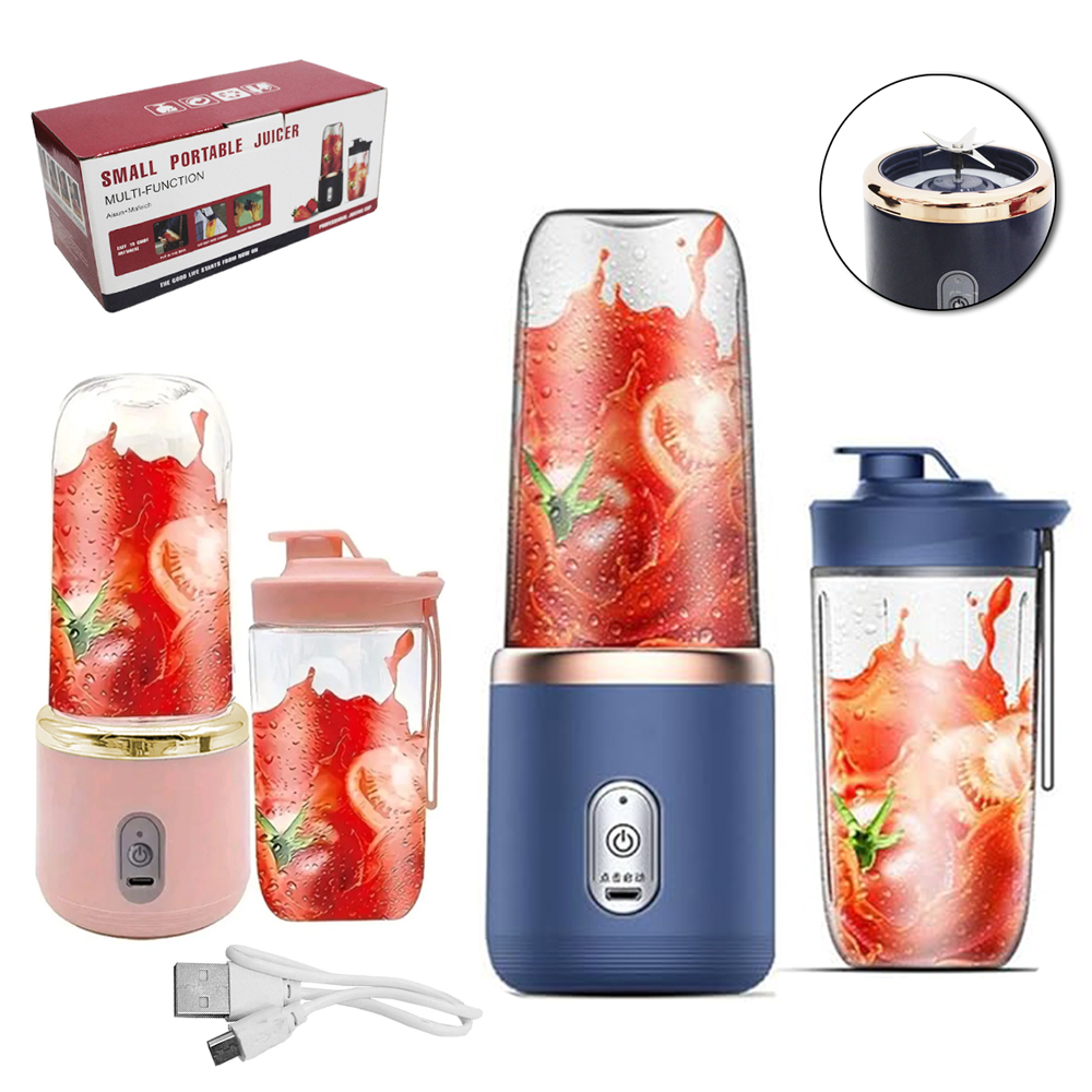 LIQUIDIFICADOR PORTATIL RECARREGAVEL E GARRAFA SQUEEZE 40W BIVOLT USB 520ML