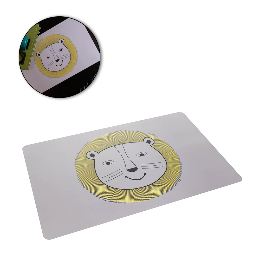 TOALHA LUGAR AMERICANO DE PLASTICO RETANGULAR LEAO 43,5X28,5CM
