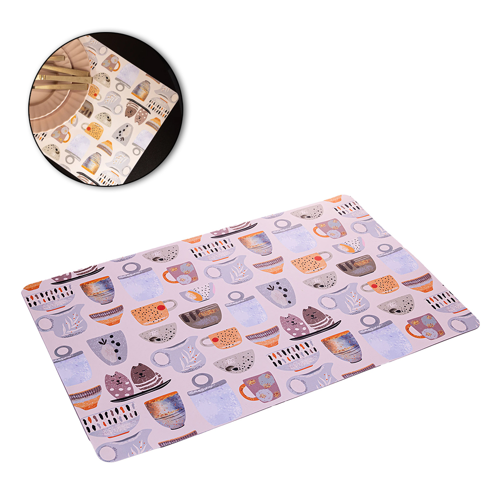 TOALHA LUGAR AMERICANO DE PLASTICO RETANGULAR BARISTA 43,5X28,5CM
